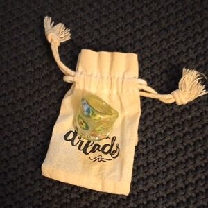 Glass Dreadlock Ring-18mm inner circumference